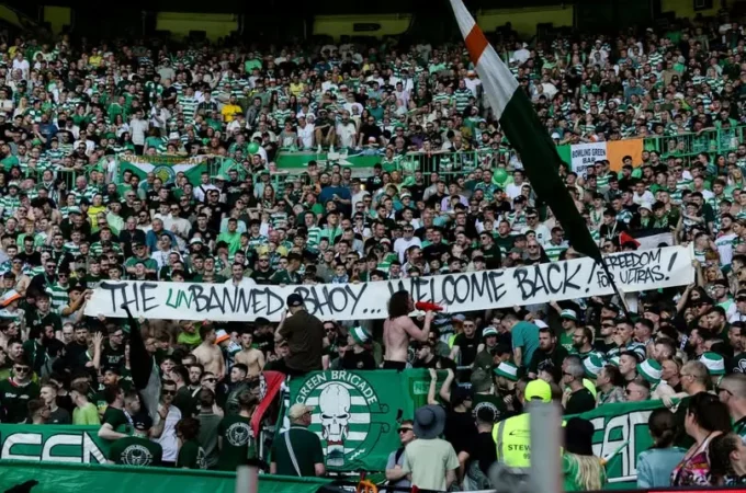 Celtic Glasgow, fine del ban: la Green Brigade torna sugli spalti