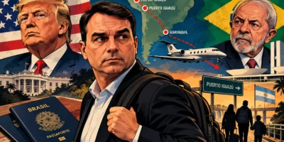 Flávio Bolsonaro fugge, Trump lo accoglie. E il Brasile scopre il conto