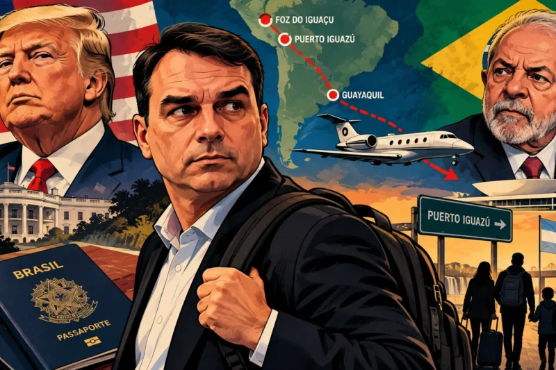 Flávio Bolsonaro fugge, Trump lo accoglie. E il Brasile scopre il conto
