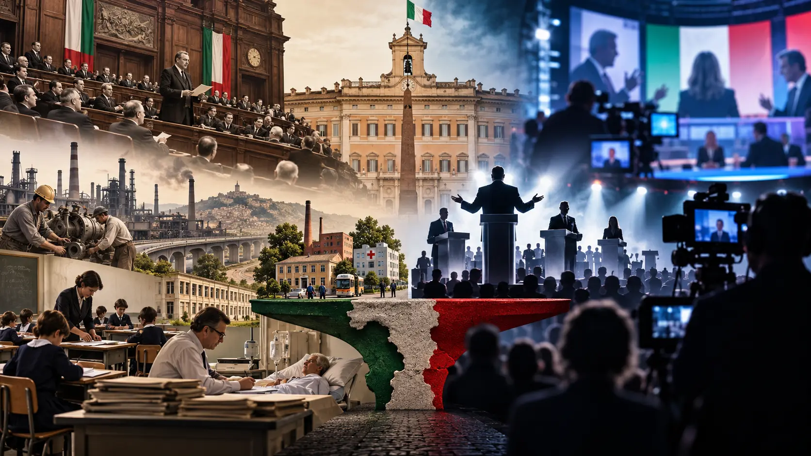 Prima Repubblica e politica italiana contemporanea, confronto tra i leader storici e gli esponenti politici di oggi